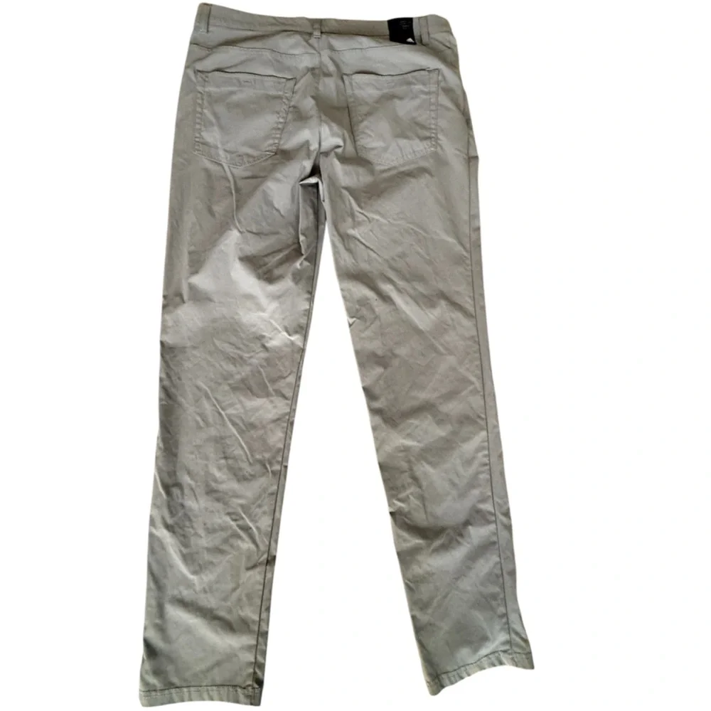 adidas Golf Men's Light Gray Golf Chinos Go To 5 Pocket Pant Tapered Fit 34x32